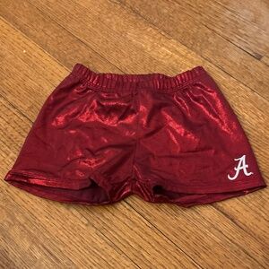 Red Gymnastics coverup shorts!